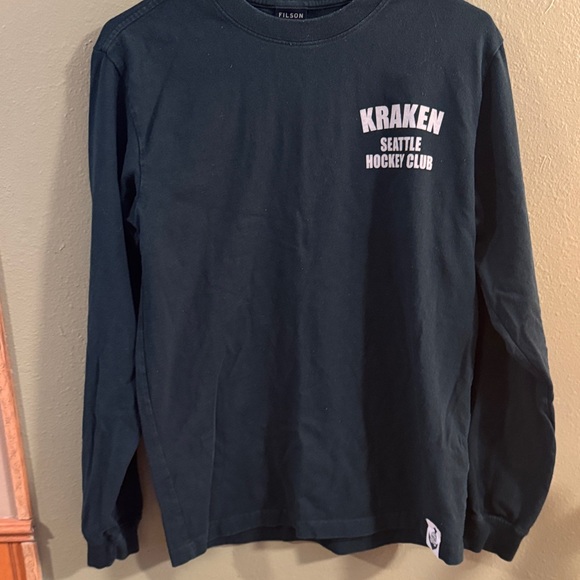 Filson green Kraken Seattle Hockey Long Sleeve Shirt - Picture 2 of 4